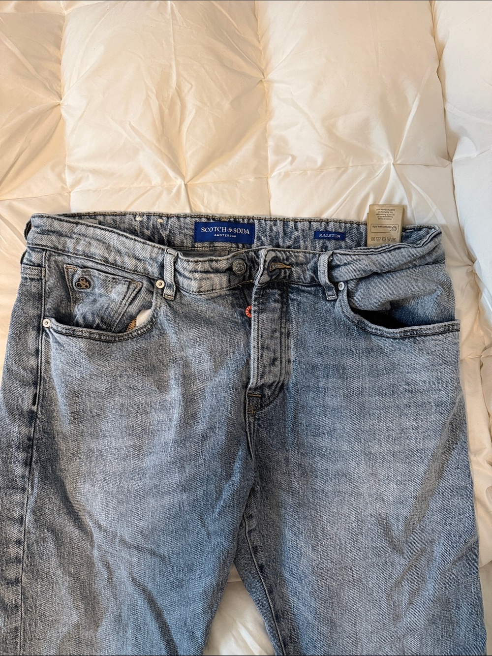 Scotch & Soda WORN ONCE Men's straight Light Blue Jeans